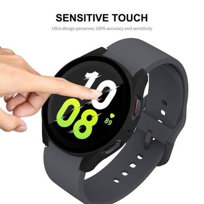 For Samsung Galaxy Watch5 40mm ENKAY Hat-Prince Full Coverage PC Frame + 9H Tempered Glass Case(Transparent) - Watch Cases by ENKAY | Online Shopping South Africa | PMC Jewellery | Buy Now Pay Later Mobicred