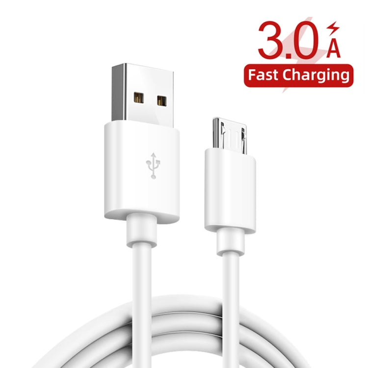38W PD20W + QC3.0 USB Car Charger with USB to Micro USB Data Cable, Length: 1m(White) - Car Charger by PMC TechLife | Online Shopping South Africa | PMC TechLife