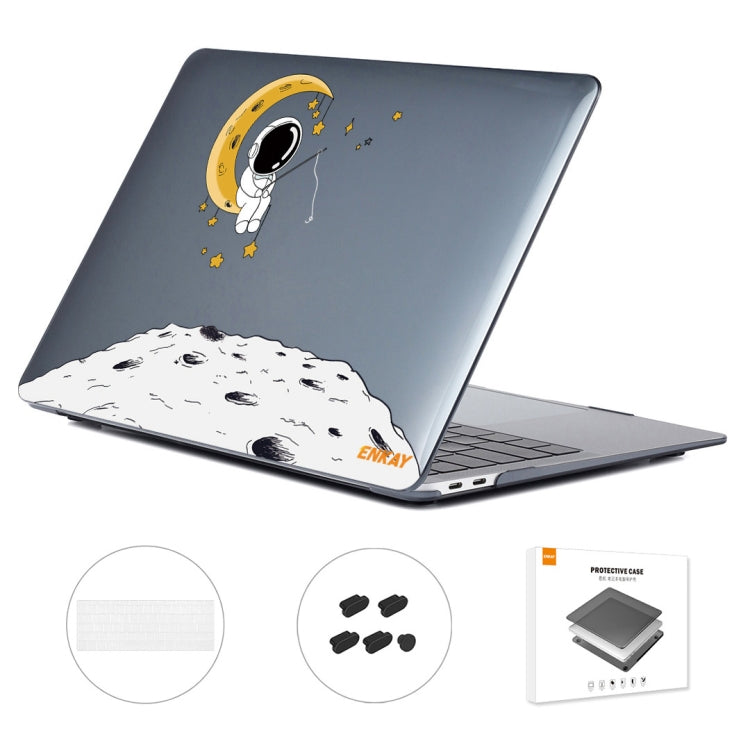 For MacBook Pro 13.3 A1706/A1989/A2159 ENKAY Hat-Prince 3 in 1 Spaceman Pattern Laotop Protective Crystal Case with TPU Keyboard Film / Anti-dust Plugs, Version:US(Spaceman No.3) - free shipping - PMC TechLife - Order now!