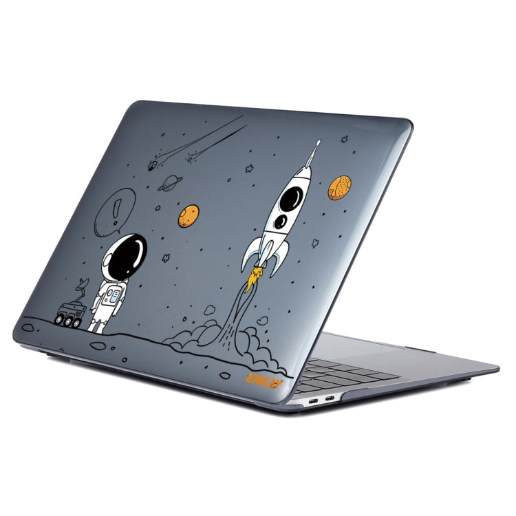 For MacBook Pro 13.3 A1706/A1989/A2159 ENKAY Hat-Prince 3 in 1 Spaceman Pattern Laotop Protective Crystal Case with TPU Keyboard Film / Anti-dust Plugs, Version:EU(Spaceman No.1) - MacBook Pro Cases by ENKAY | Online Shopping South Africa | PMC Jewellery