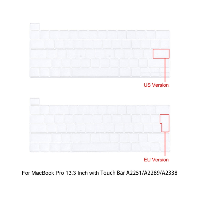 For MacBook Pro 13.3 A2251/A2289/A2338 ENKAY Hat-Prince 3 in 1 Protective Bracket  Case Cover Hard Shell with TPU Keyboard Film / Anti-dust Plugs, Version:EU(Blue) - MacBook Pro Cases by ENKAY | Online Shopping South Africa | PMC Jewellery | Buy Now Pay Later Mobicred