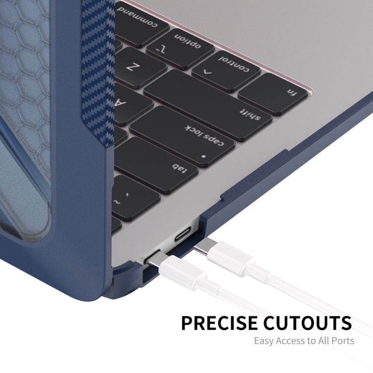 For MacBook Pro 13.3 A2251/A2289/A2338 ENKAY Hat-Prince 3 in 1 Protective Bracket  Case Cover Hard Shell with TPU Keyboard Film / Anti-dust Plugs, Version:EU(Blue) - MacBook Pro Cases by ENKAY | Online Shopping South Africa | PMC Jewellery | Buy Now Pay Later Mobicred