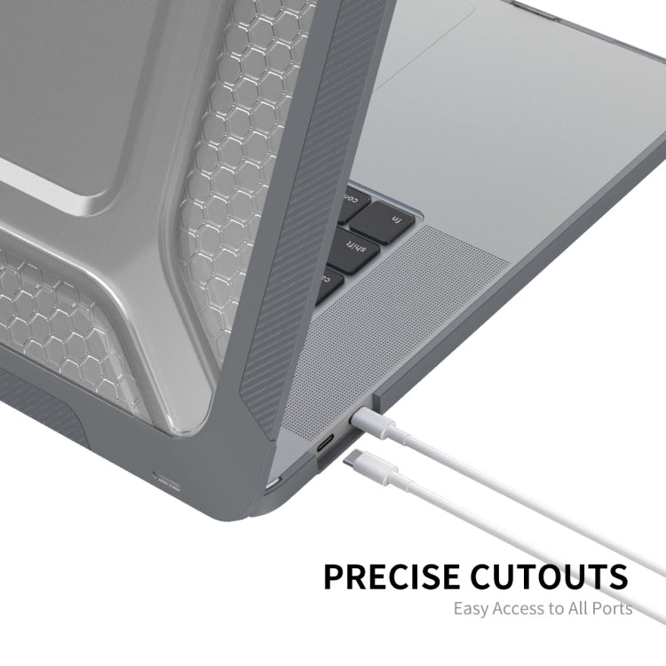 For MacBook Pro 16 A2141 ENKAY Hat-Prince 3 in 1 Protective Bracket  Case Cover Hard Shell with TPU Keyboard Film / Anti-dust Plugs, Version:US(Grey) - MacBook Pro Cases by ENKAY | Online Shopping South Africa | PMC Jewellery