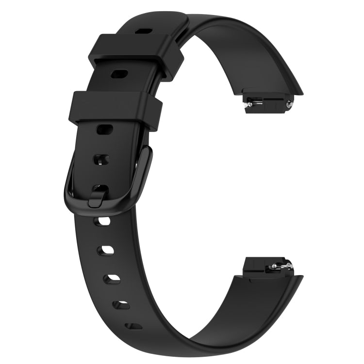 For Fitbit Inspire 3 Solid Color Silicone Watch Band, Size:L(Black) - free shipping - PMC TechLife - Order now!
