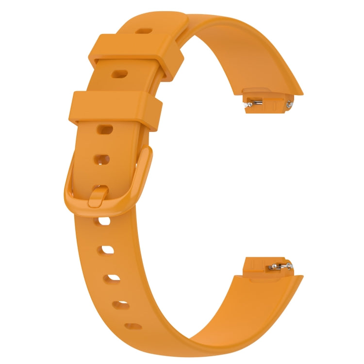 For Fitbit Inspire 3 Solid Color Silicone Watch Band, Size:L(Yellow) - free shipping - PMC TechLife - Order now!