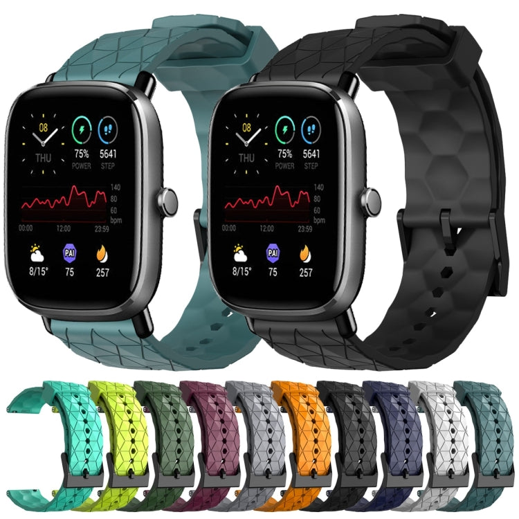 For Amazfit GTS 2 Mini 20mm Football Pattern Solid Color Silicone Watch Band(White) - free shipping - PMC TechLife - Order now!