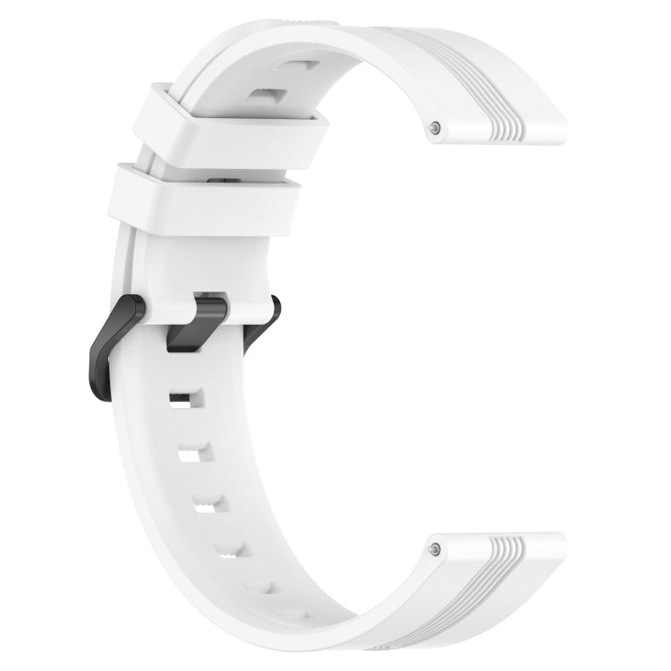 For Huawei Watch GT Runner 22mm Concave Striped Slicone Watch Band(White) - free shipping - PMC TechLife - Order now!