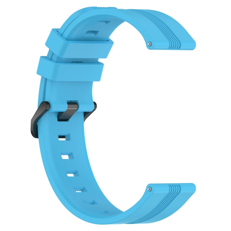 For Huawei Watch 3 Pro 22mm Concave Striped Slicone Watch Band(Sky Blue) - free shipping - PMC TechLife - Order now!