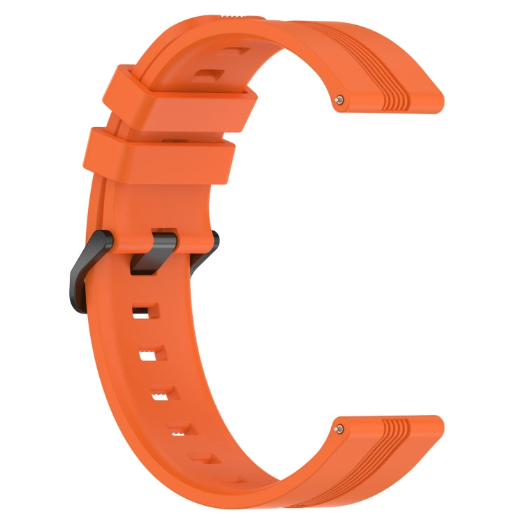 For Huawei GT2 46mm 22mm Concave Striped Slicone Watch Band(Orange) - free shipping - PMC TechLife - Order now!