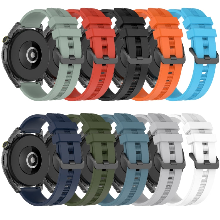 For Huawei Watch 2 20mm Concave Striped Slicone Watch Band(Sky Blue) - free shipping - PMC TechLife - Order now!