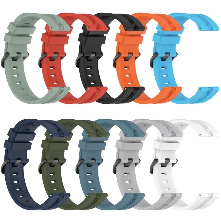 Compatible with Garmin Compatible witherunner 645 Music 20mm Concave Striped Slicone Watch Band(White) - free shipping - PMC TechLife - Order now!