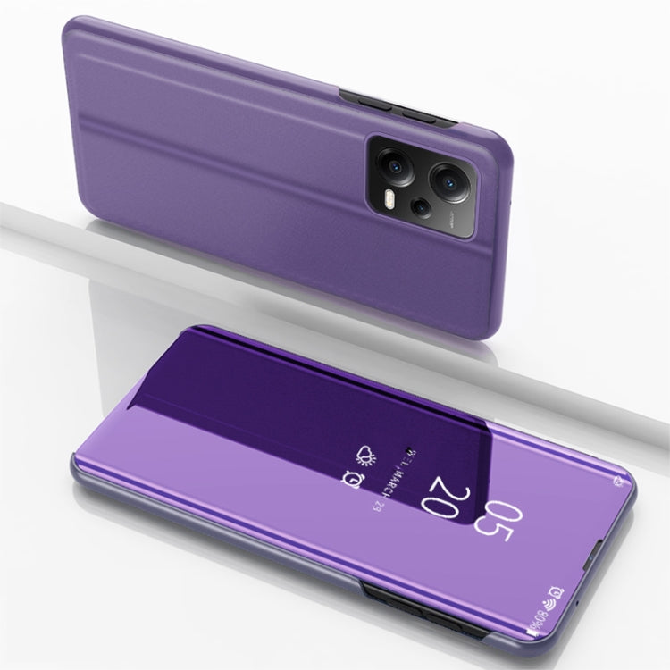 For Xiaomi Poco X5 Plated Mirror Horizontal Flip Leather Case with Holder(Purple Blue) - free shipping - PMC TechLife - Order now!