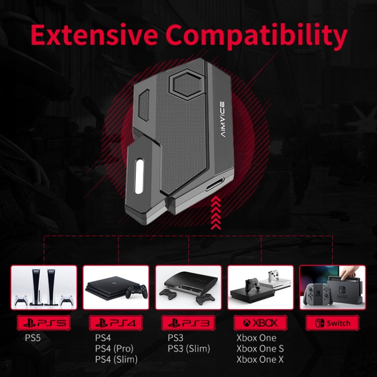7 in 1 Video Game Converter Keyboard Mouse Converter Shooting Game Auxiliary Tool - Converter & Adapter by PMC TechLife | Online Shopping South Africa | PMC TechLife