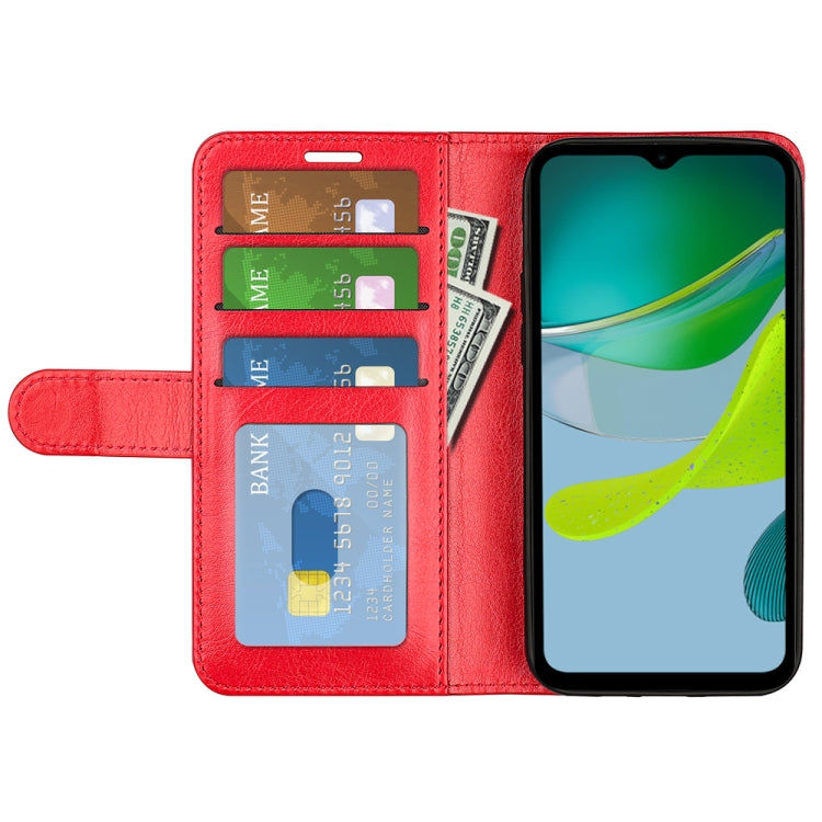For Motorola Moto E13 R64 Texture Horizontal Flip Leather Phone Case(Red) - free shipping - PMC TechLife - Order now!