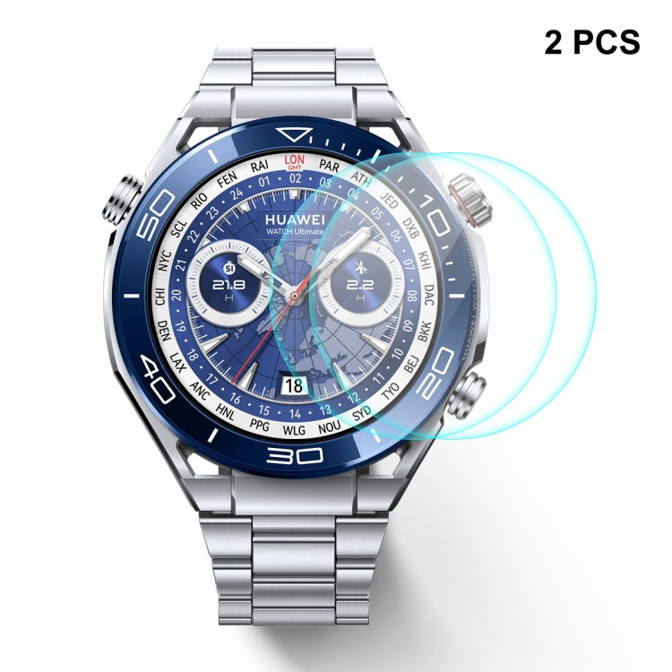 2pcs For Huawei Watch Ultimate ENKAY Hat-Prince 0.2mm 9H Tempered Glass Screen Protector Watch Film -  by ENKAY | Online Shopping South Africa | PMC TechLife