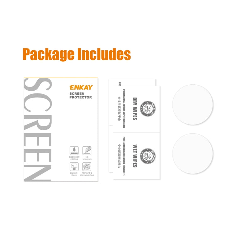 2pcs For Huawei Watch Ultimate ENKAY Hat-Prince 0.2mm 9H Tempered Glass Screen Protector Watch Film -  by ENKAY | Online Shopping South Africa | PMC TechLife
