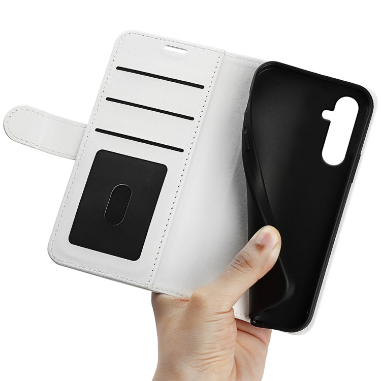 For Samsung Galaxy A34 5G R64 Texture Horizontal Flip Leather Phone Case(White) - free shipping - PMC TechLife - Order now!
