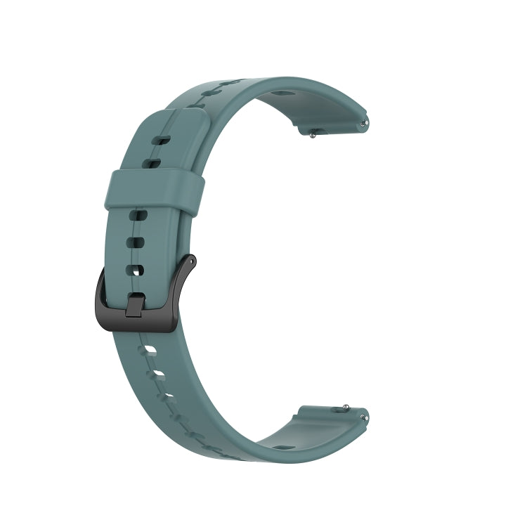 For Huawei Band 6 Solid Color Silicone Watch Band(Rock Cyan) - Smart Wear by PMC Jewellery | Online Shopping South Africa | PMC Jewellery