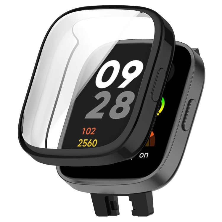 For Redmi Watch 3 TPU Fully Enclosed Watch Protective Case(Black) - Smart Wear by PMC TechLife | Online Shopping South Africa | PMC TechLife