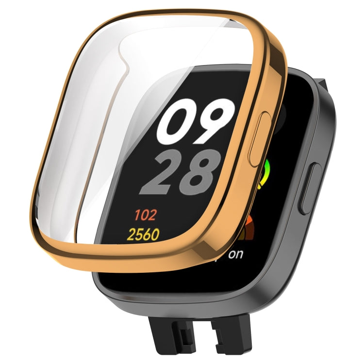 For Redmi Watch 3 TPU Fully Enclosed Watch Protective Case(Rose Gold) - Smart Wear by PMC TechLife | Online Shopping South Africa | PMC TechLife