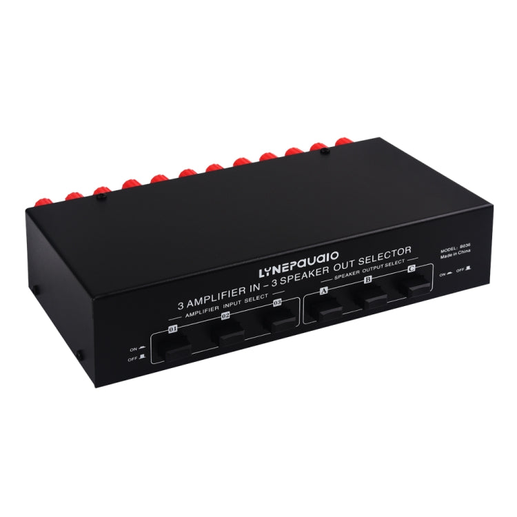 B036 3 Input 3 Output Power Amplifier And Speaker Switcher Speaker Switch Splitter Comparator - free shipping - PMC TechLife - Order now!