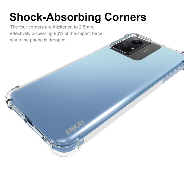 For Xiaomi Redmi Note 12S ENKAY Hat-Prince Transparent TPU Shockproof Phone Case - free shipping - PMC TechLife - Order now!