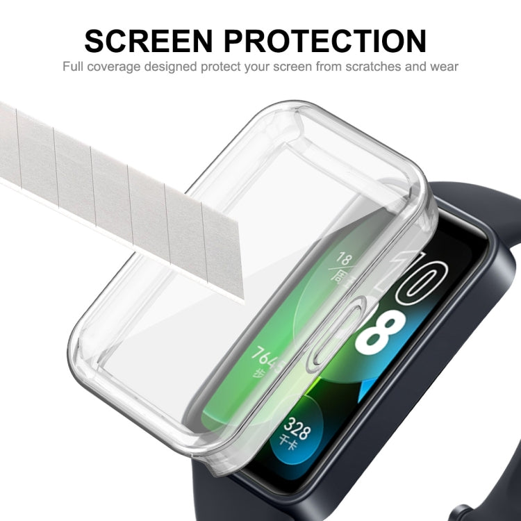 For Huawei Band 8 ENKAY Hat-Prince Full Coverage Transparent Soft TPU Watch Case with Screen Protection - Watch Cases by ENKAY | Online Shopping South Africa | PMC Jewellery