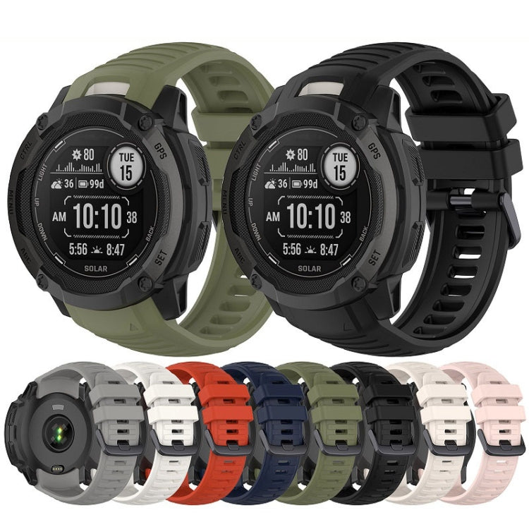 For Garmin Instinct 2X Sports Silicone Replacement Watch Band(White) - Watch Bands by PMC TechLife | Online Shopping South Africa | PMC TechLife