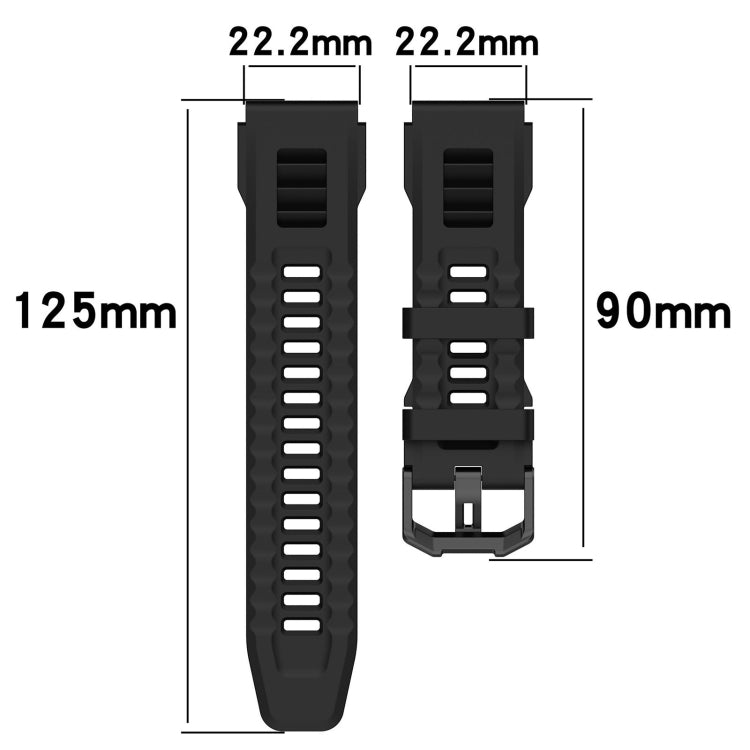 For Amazfit T-Rex Ultra Silicone Sports Watch Band(Red) - Watch Bands by PMC TechLife | Online Shopping South Africa | PMC TechLife | Buy Now Pay Later Mobicred