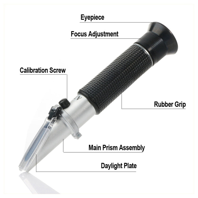 RZ116 Refractometer Alcohol Portable Automatic Digital Refractometer 0-80 Glycol Handheld Atc Brix Refractometer Beer Box - free shipping - PMC TechLife - Order now!