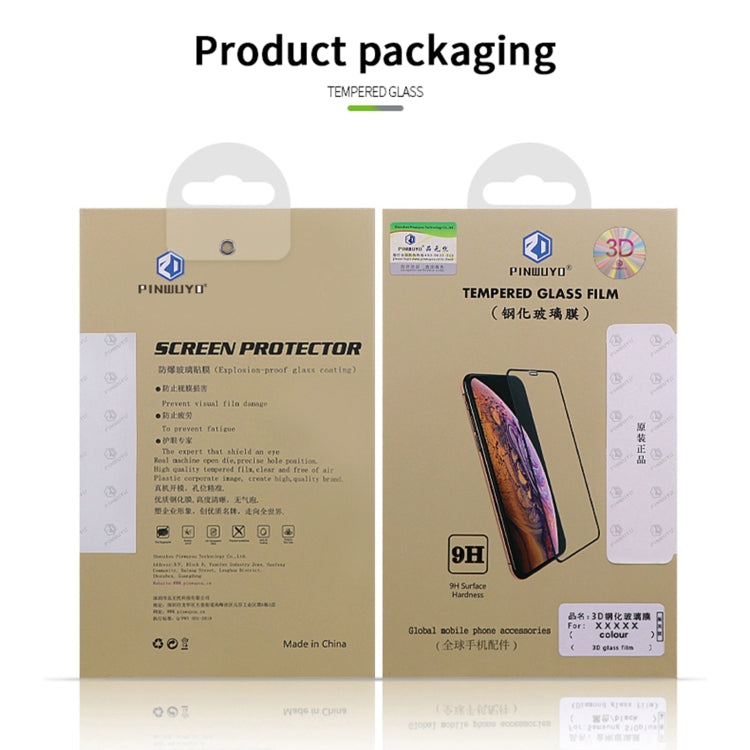 For iPhone 15 Pro Max PINWUYO 9H 3D Curved Full Screen Explosion-proof Tempered Glass Film(Black) - iPhone 15 Pro Max Tempered Glass by PINWUYO | Online Shopping South Africa | PMC TechLife | Buy Now Pay Later Mobicred
