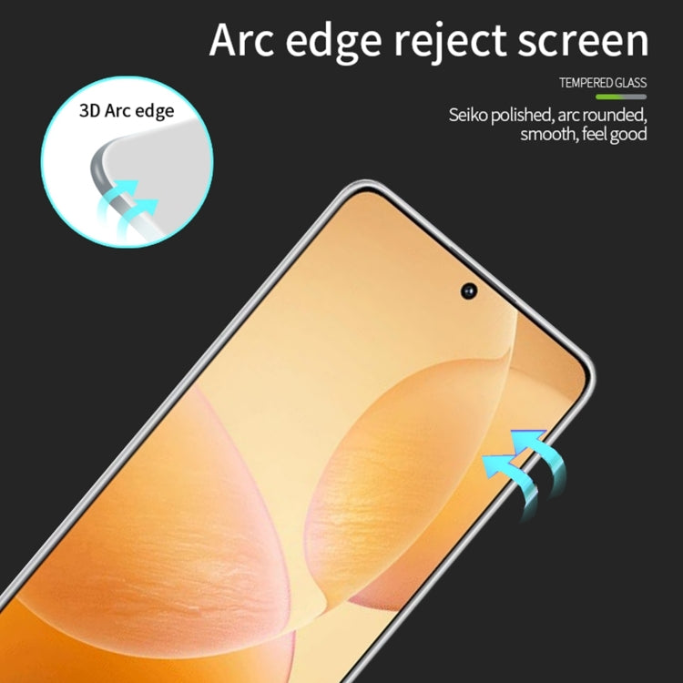 For Xiaomi Poco X6 / X6 Pro MOFI 9H 3D Explosion-proof Tempered Glass Film(Black) - free shipping - PMC TechLife - Order now!