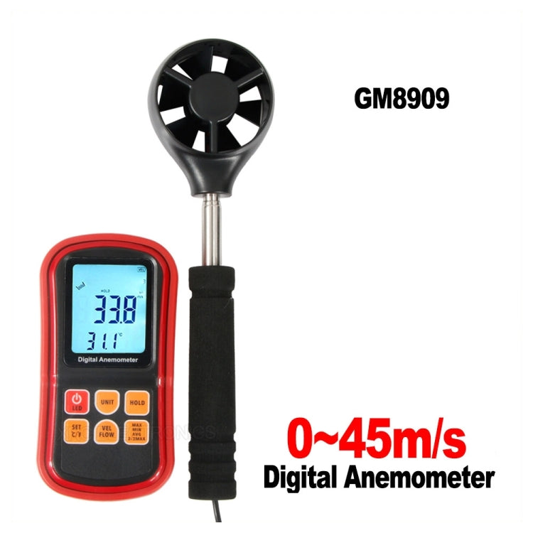 GM8909 Digital Anemometer - Tachometers & Anemometer by PMC TechLife | Online Shopping South Africa | PMC TechLife | Buy Now Pay Later Mobicred
