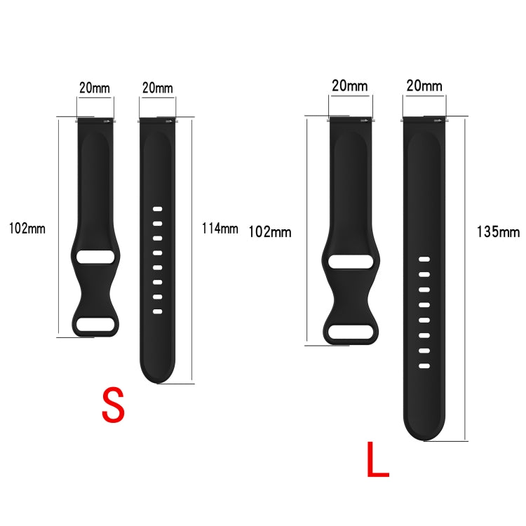 For Amazfit Active L Butterfly 8-shaped Buckle Silicone Watch Band(Rose Pink) - Watch Bands by PMC TechLife | Online Shopping South Africa | PMC TechLife