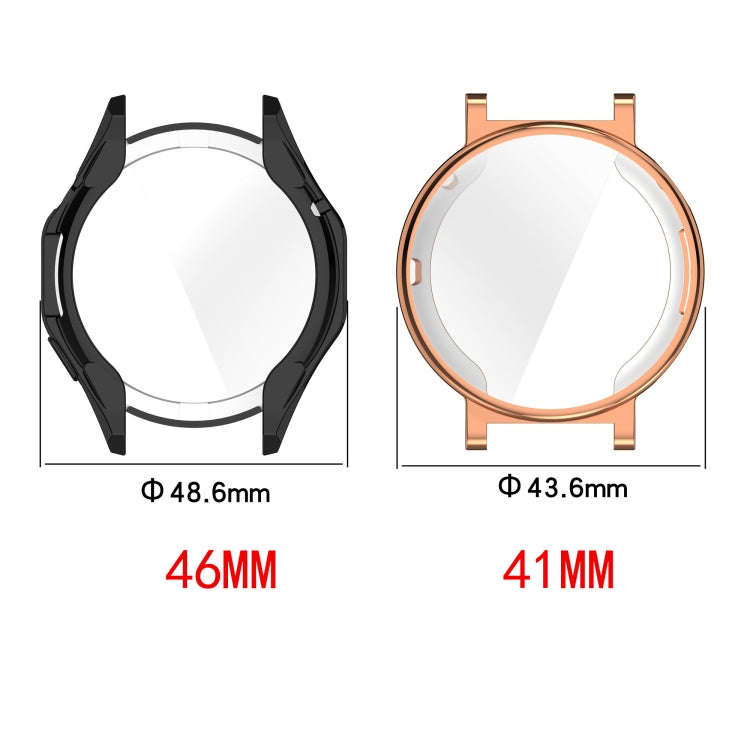 For Huawei Watch GT4 46mm Full Coverage TPU Electroplated Watch Protective Case(Black) - Watch Cases by PMC Jewellery | Online Shopping South Africa | PMC Jewellery