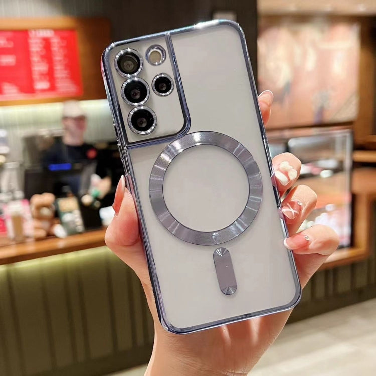 For Samsung Galaxy S20+ 5G MagSafe Electroplating TPU Phone Case(Sierra Blue) - Galaxy Phone Cases by PMC TechLife | Online Shopping South Africa | PMC TechLife