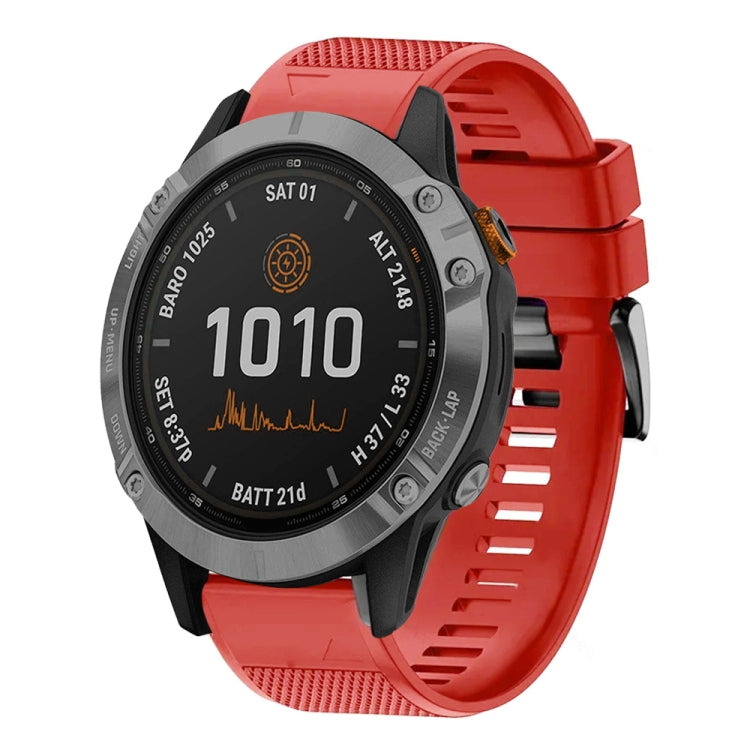 Compatible with Garmin Fenix 7 22mm Quick Release Silicone Watch Band(Red) - free shipping - PMC TechLife - Order now!