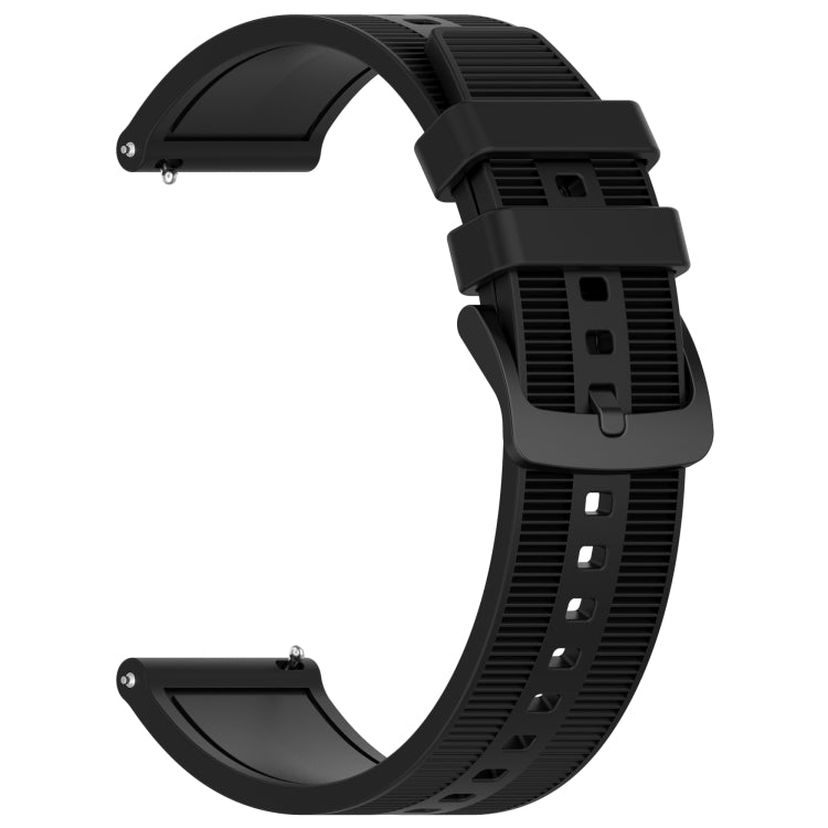 For Huawei Watch GT4 46mm 22mm Textured Silicone Solid Color Watch Band(Black) - Watch Bands by PMC TechLife | Online Shopping South Africa | PMC TechLife