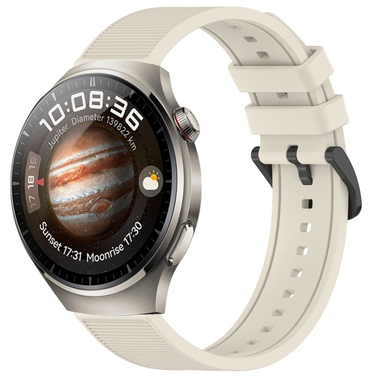 For Huawei Watch 4 22mm Textured Silicone Solid Color Watch Band(Starlight) - Watch Bands by PMC TechLife | Online Shopping South Africa | PMC TechLife