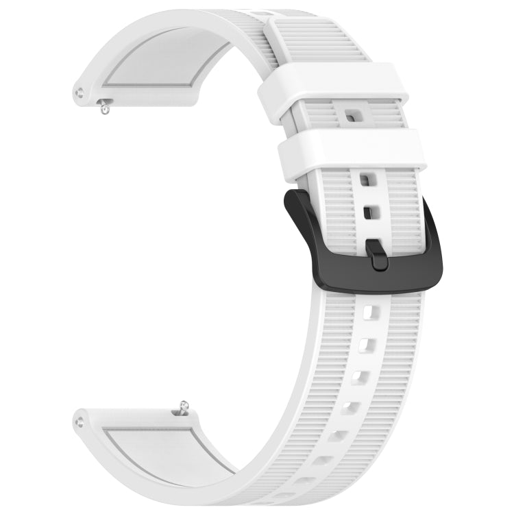 For Huawei Watch 3 22mm Textured Silicone Solid Color Watch Band(White) - Watch Bands by PMC TechLife | Online Shopping South Africa | PMC TechLife | Buy Now Pay Later Mobicred