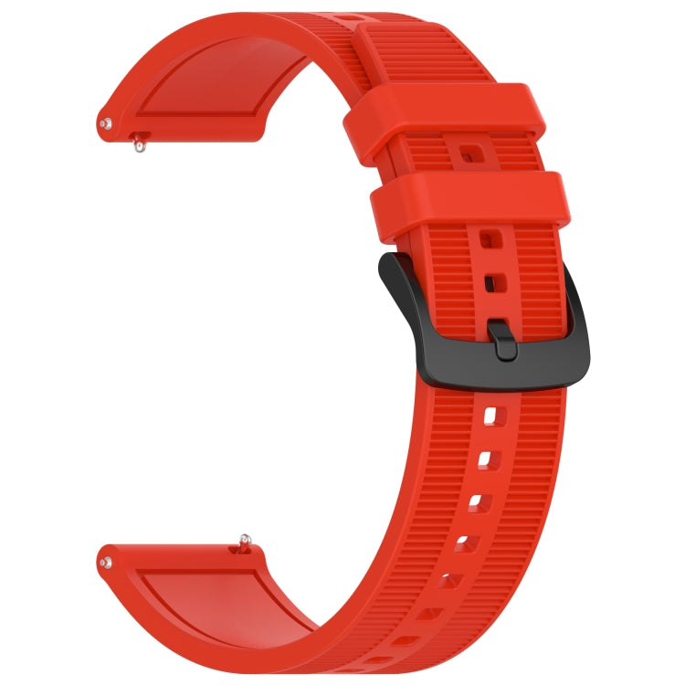 For Huawei Watch 3 22mm Textured Silicone Solid Color Watch Band(Red) - Watch Bands by PMC TechLife | Online Shopping South Africa | PMC TechLife