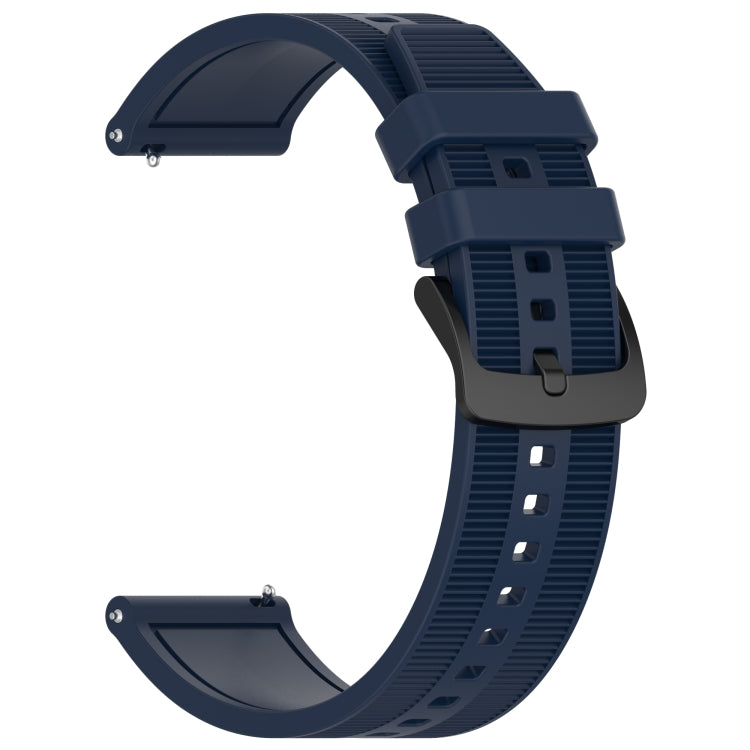 For Garmin Vivoactive 4 22mm Textured Silicone Solid Color Watch Band(Midnight Blue) - Watch Bands by PMC TechLife | Online Shopping South Africa | PMC TechLife