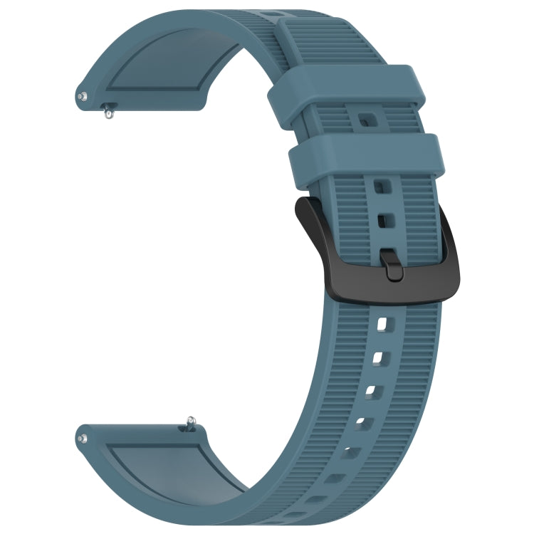 For Samsung Gear S3 Frontier 22mm Textured Silicone Solid Color Watch Band(Rock Cyan) - Watch Bands by PMC Jewellery | Online Shopping South Africa | PMC Jewellery