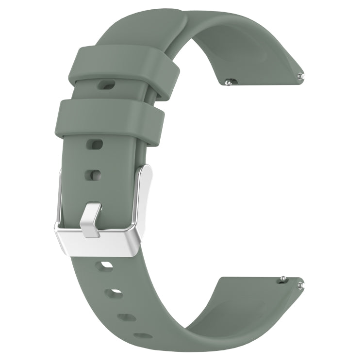 Compatible with Garmin Venu 20mm Smooth Solid Color Silicone Watch Band(Olive Green) - free shipping - PMC TechLife - Order now!