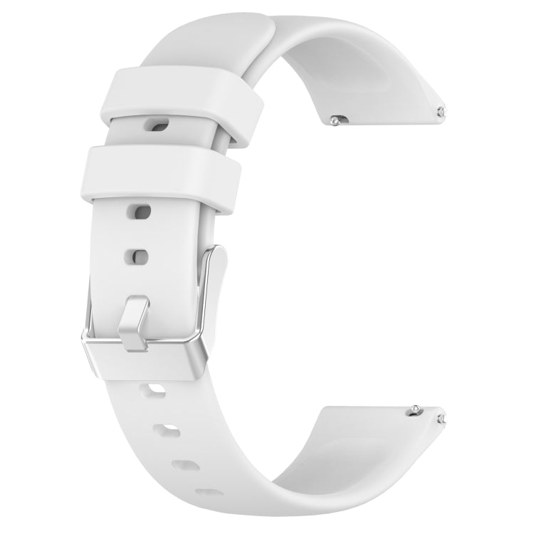 For Huawei Watch GT2 42mm 20mm Smooth Solid Color Silicone Watch Band(White) - free shipping - PMC TechLife - Order now!