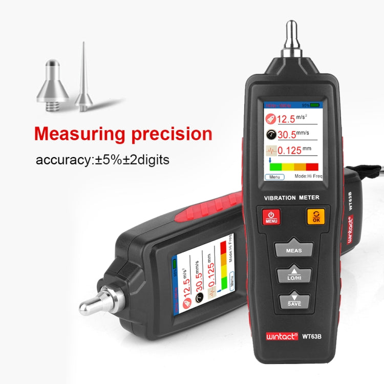 WINTACT WT63B Handheld Vibration Analyzer Digital Vibration Meter - Other Tester Tool by Wintact | Online Shopping South Africa | PMC Jewellery | Buy Now Pay Later Mobicred