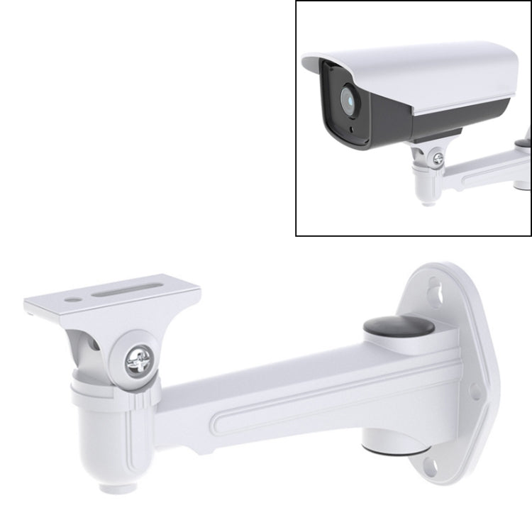 CCTV Wall Mount Stand Aluminum Metallic Silver Bracket Indoor Outdoor for Bullet Camera IP Camera Bracket Accessories - Mounting Bracket by PMC Jewellery | Online Shopping South Africa | PMC Jewellery