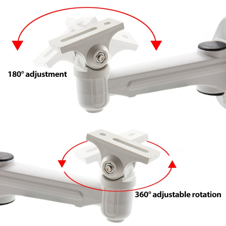 CCTV Wall Mount Stand Aluminum Metallic Silver Bracket Indoor Outdoor for Bullet Camera IP Camera Bracket Accessories - Mounting Bracket by PMC TechLife | Online Shopping South Africa | PMC TechLife