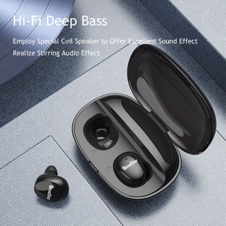 OneDer W12 Wireless Earphone with Waterproof IPX5 HD Stereo Sound TWS Bluetooth Earphone(Red) - free shipping - PMC TechLife - Order now!
