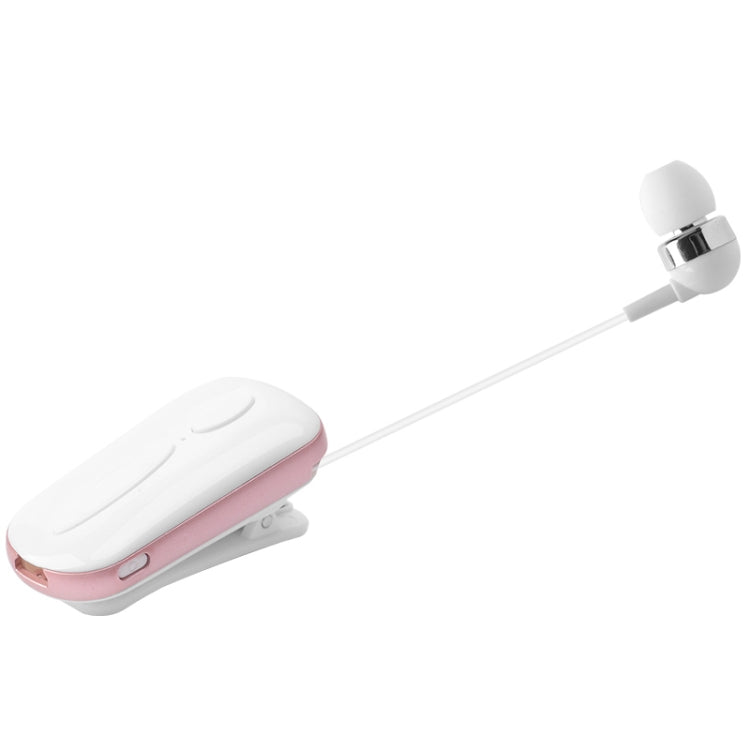 K36 Stereo Wireless Bluetooth Headset Calls Remind Vibration Wear Clip Driver Auriculares Earphone(Pink) - Bluetooth Earphone by PMC Jewellery | Online Shopping South Africa | PMC Jewellery